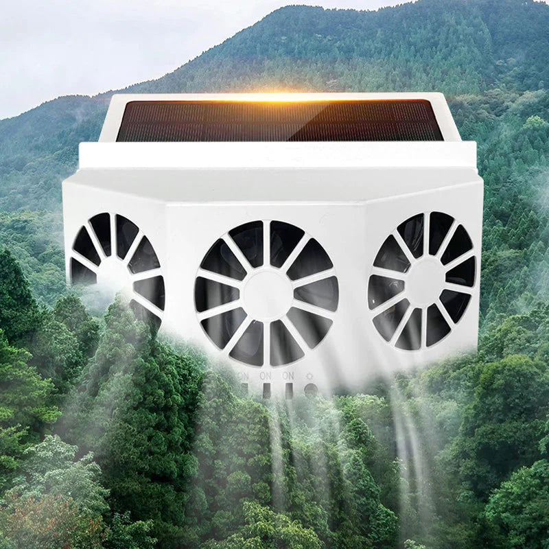 Solar Powered Car Cooler – Auto Fan Ventilation System for Heat Reduction & Fresh Air