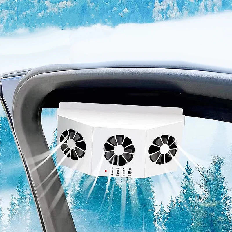 Solar Powered Car Cooler – Auto Fan Ventilation System for Heat Reduction & Fresh Air