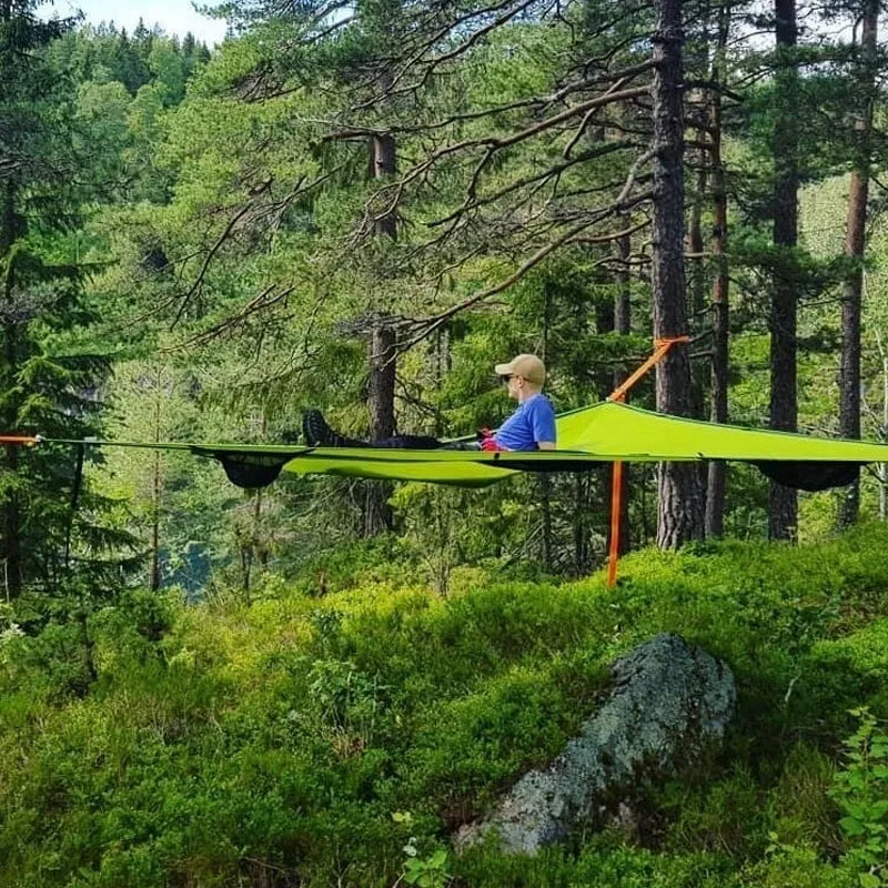 Portable Outdoor Camping Hammock - Foldable Mesh Hammock for Adults