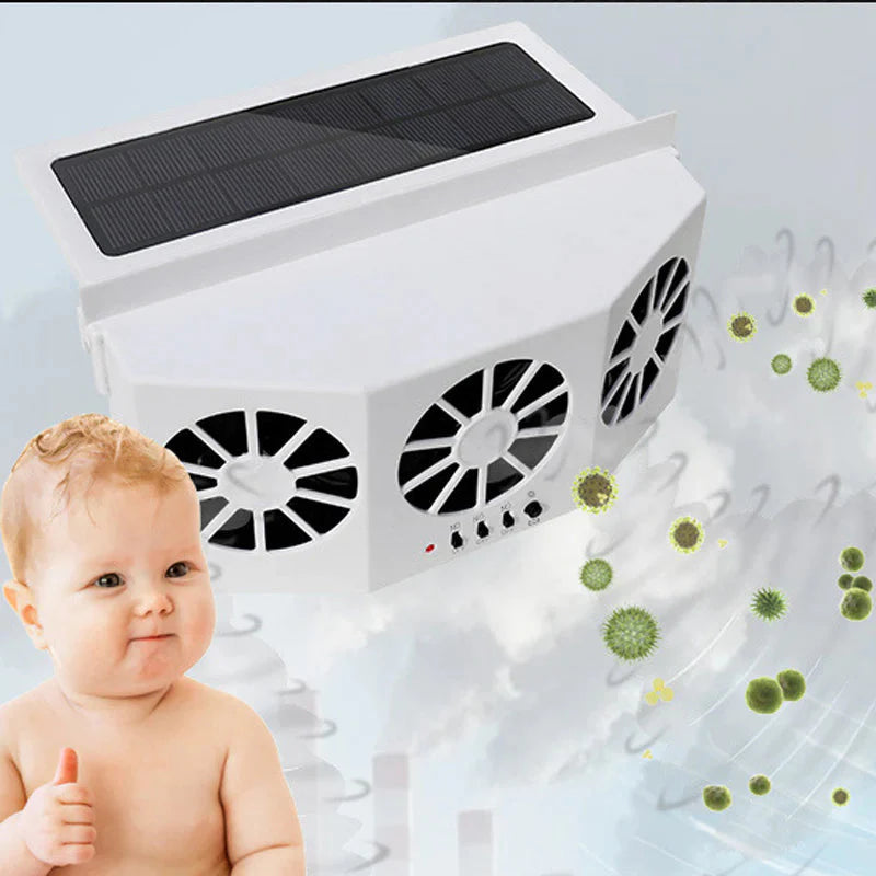 Solar Powered Car Cooler – Auto Fan Ventilation System for Heat Reduction & Fresh Air