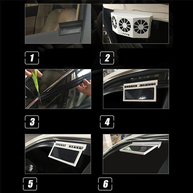Solar Powered Car Cooler – Auto Fan Ventilation System for Heat Reduction & Fresh Air