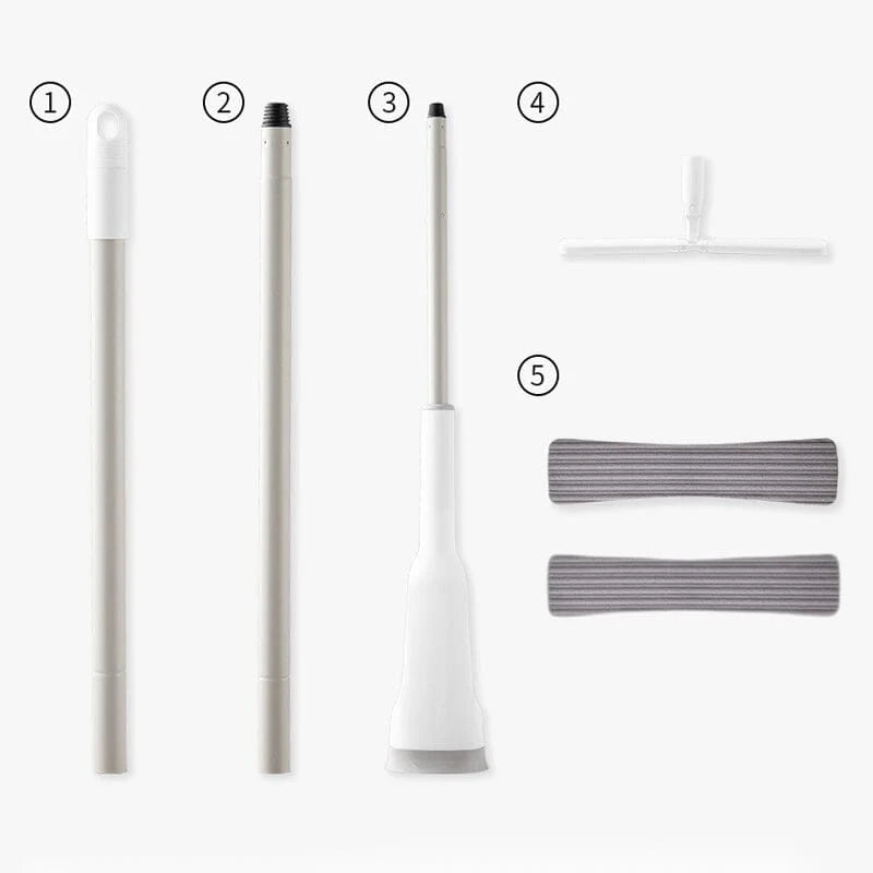 Self-Wringing Flat Mop with PVA Sponge – Floor Cleaning for Home & Bedroom