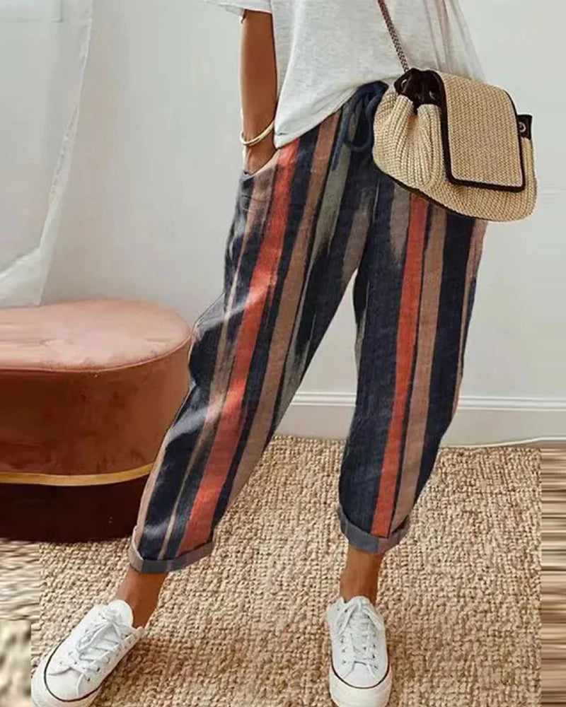 Women's Casual Cotton Linen Pants – Lightweight, Breathable & Stylish Trousers