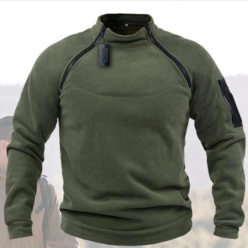 Men's Half-Zip Sweater – Warm Knit Pullover for Casual & Winter Wear