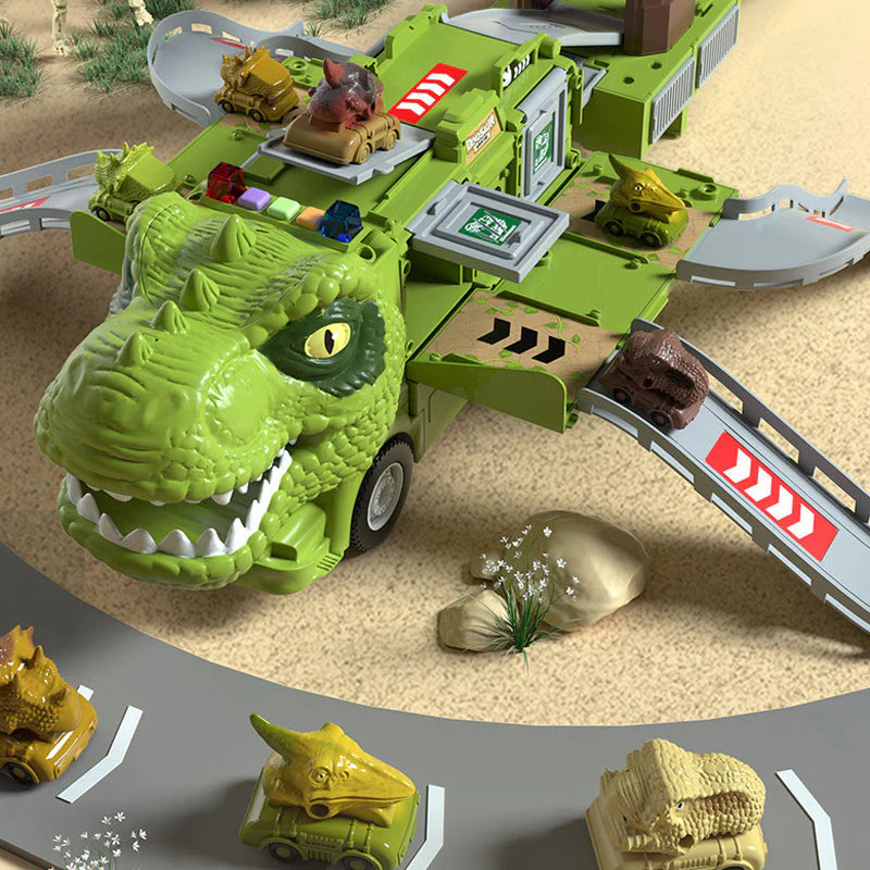 Dinosaur Engineering Truck Toy Set - Fun Transforming Truck with Lights and Sound