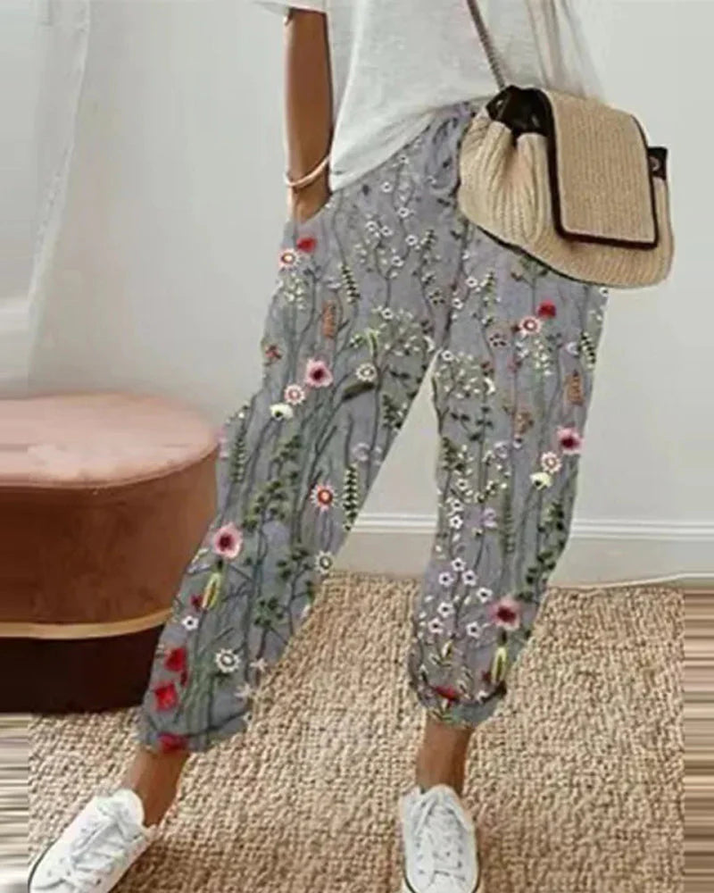Women's Casual Cotton Linen Pants – Lightweight, Breathable & Stylish Trousers