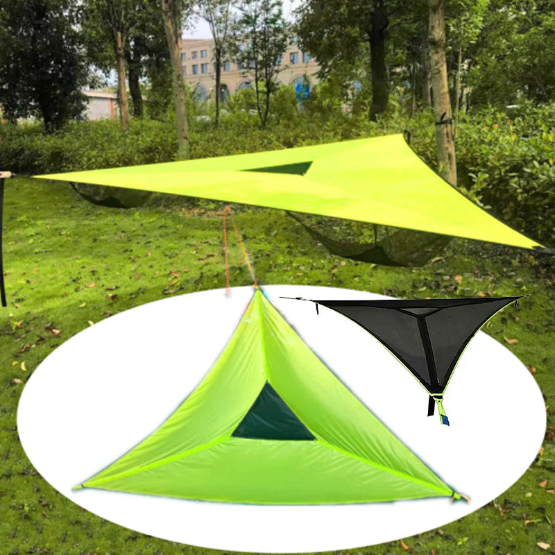 Portable Outdoor Camping Hammock - Foldable Mesh Hammock for Adults