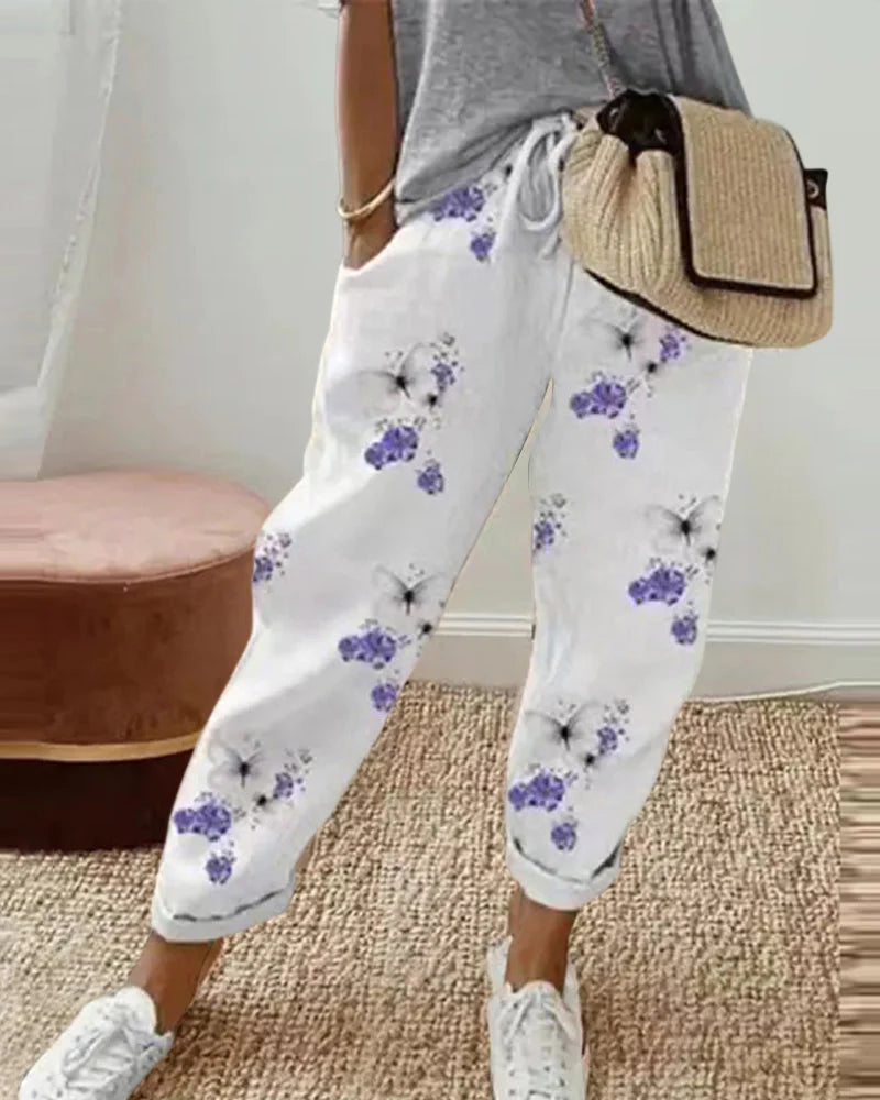 Women's Casual Cotton Linen Pants – Lightweight, Breathable & Stylish Trousers