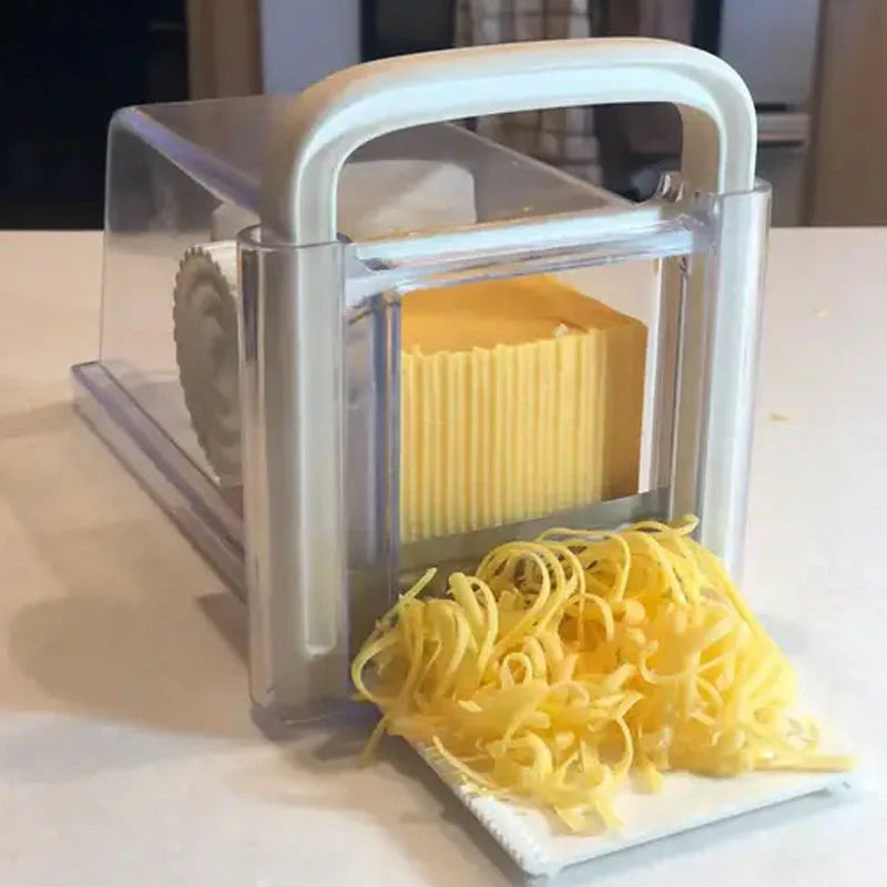 4-in-1 Cheese Cutter – Slicer, Shredder & Cutter for Easy Cheese Prep