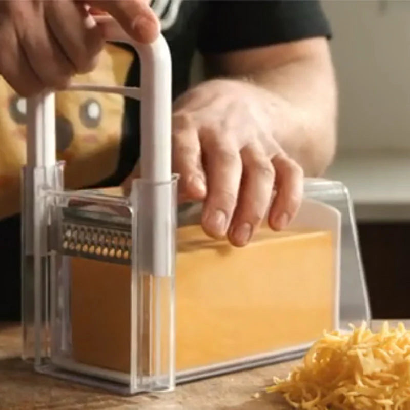 4-in-1 Cheese Cutter – Slicer, Shredder & Cutter for Easy Cheese Prep