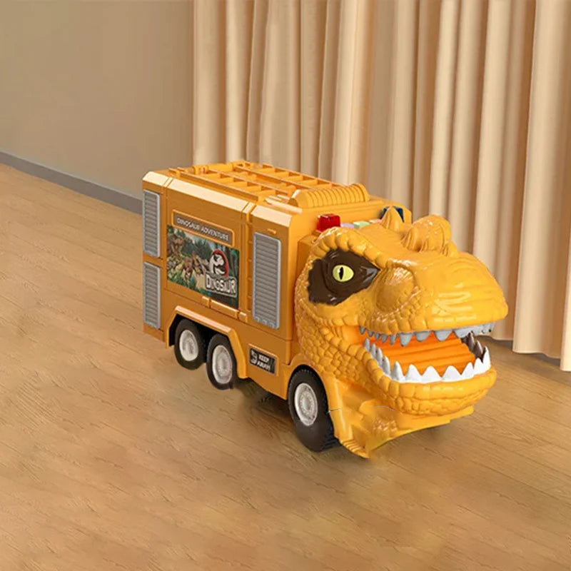 Dinosaur Engineering Truck Toy Set - Fun Transforming Truck with Lights and Sound