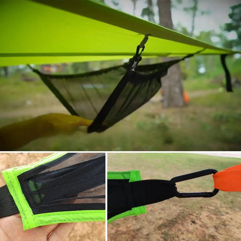 Portable Outdoor Camping Hammock - Foldable Mesh Hammock for Adults