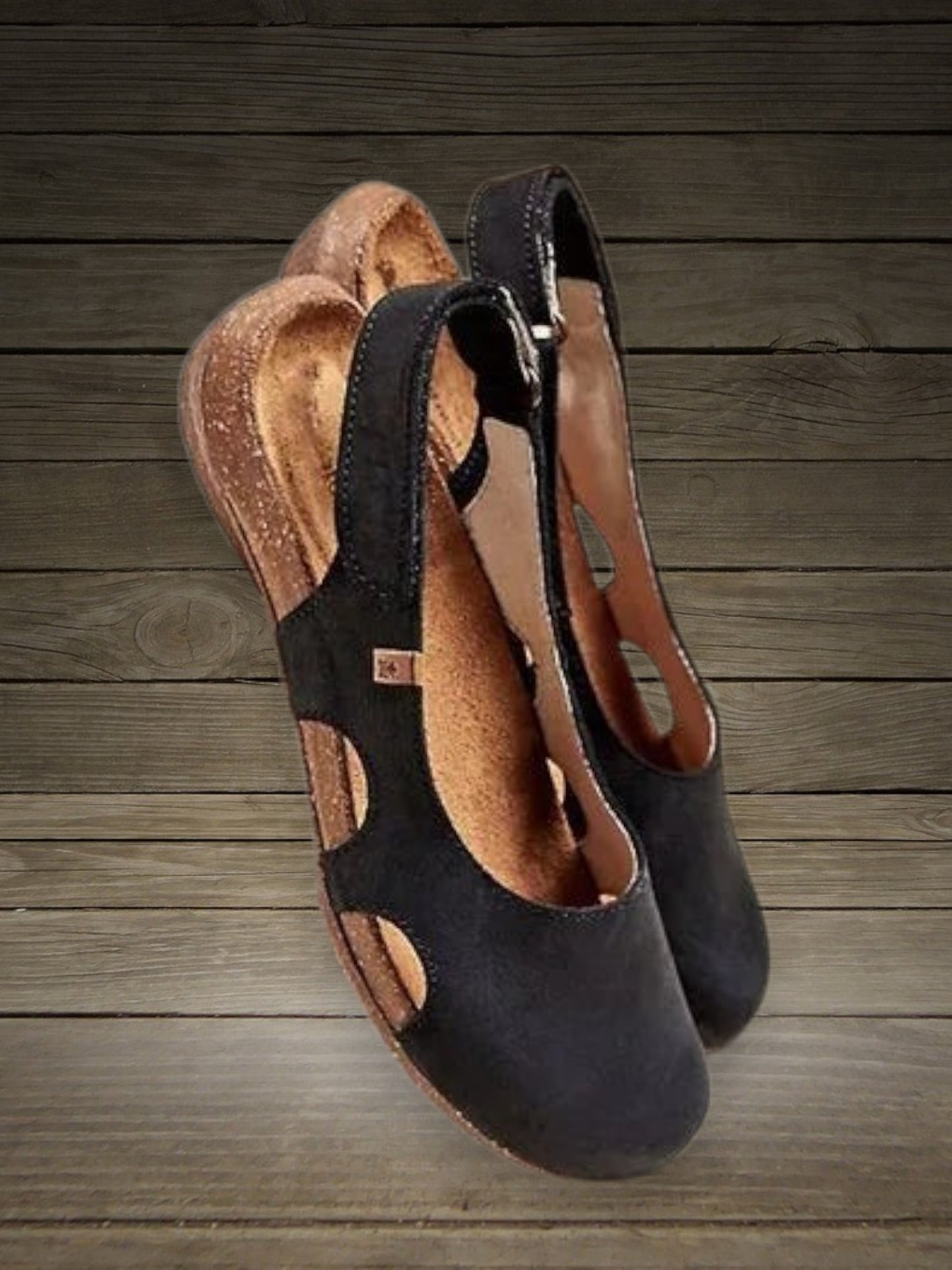 Alette | Women's Orthopedic Sandals with Shock Absorption and Breathable Design | Black