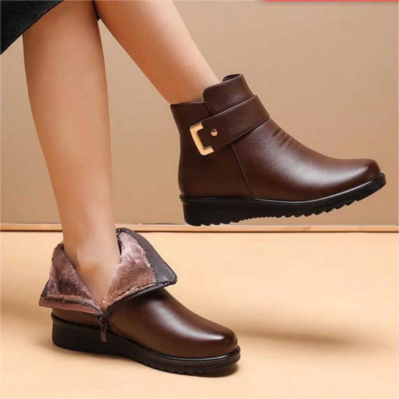 Ankle Length Boots for Women | Genuine Leather | Brown