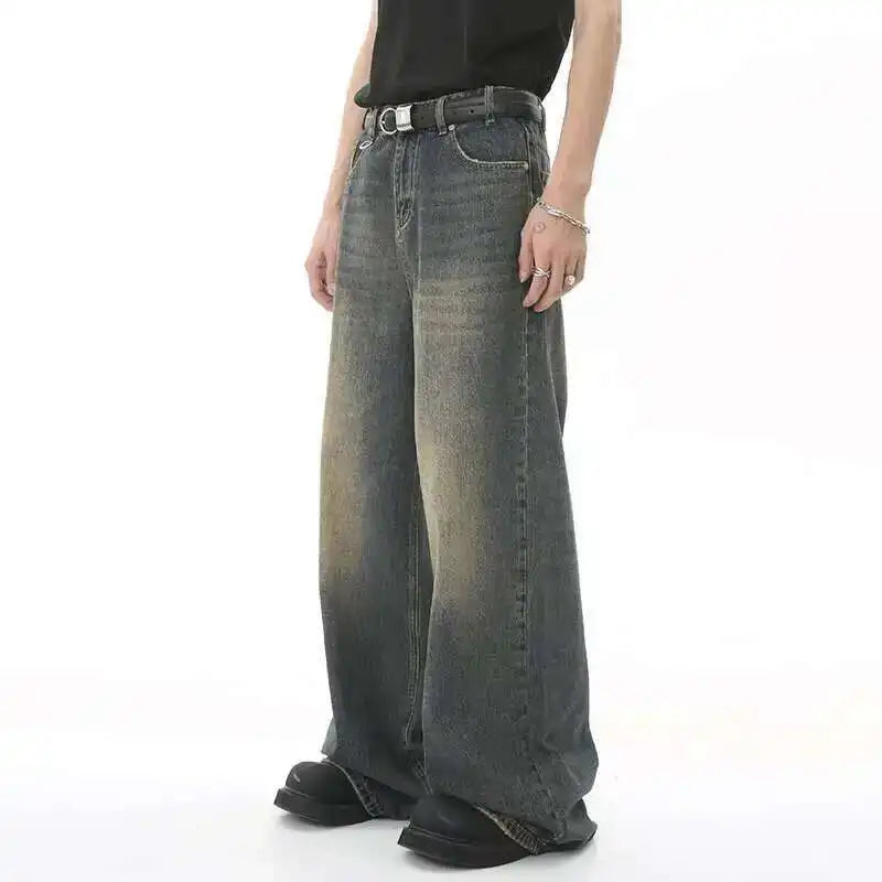 Baggy Jeans for Men | High Waist Retro Style | 1
