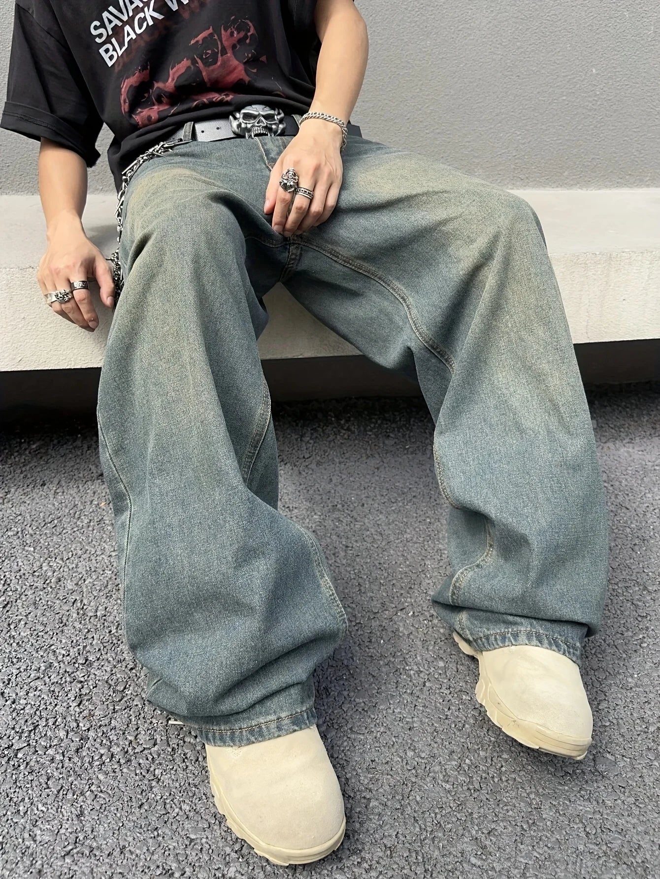 Baggy Jeans for Men | Loose Fit Retro Style | 3