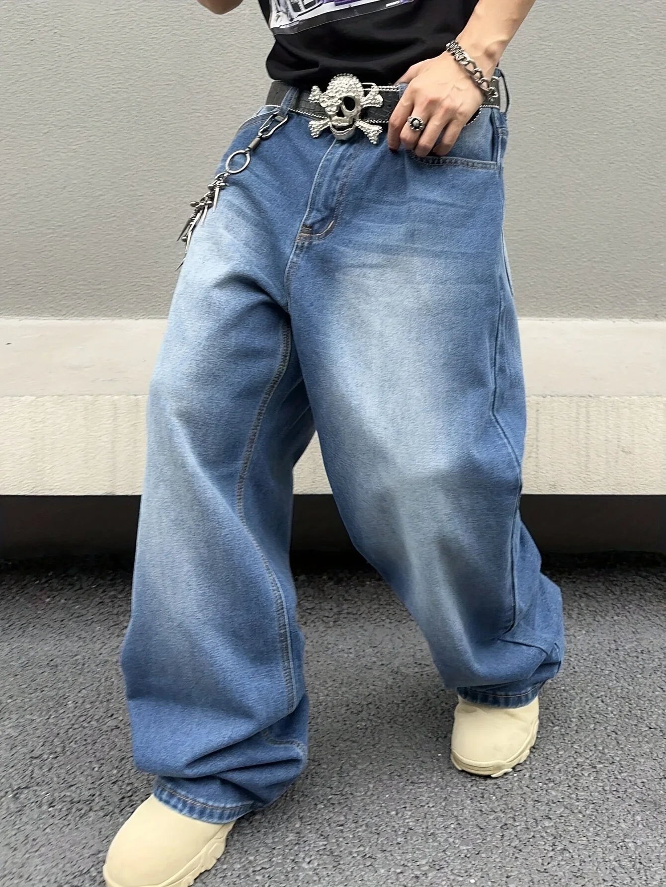 Baggy Jeans for Men | Loose Fit Retro Style | 4
