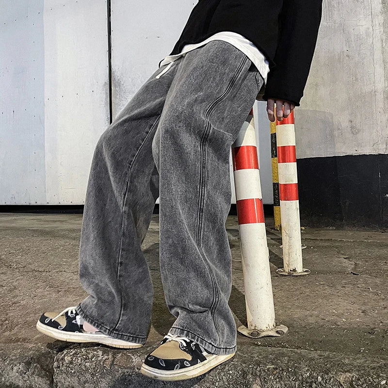 Baggy Jeans for Men | Relaxed Fit Wide Leg | Casual 4