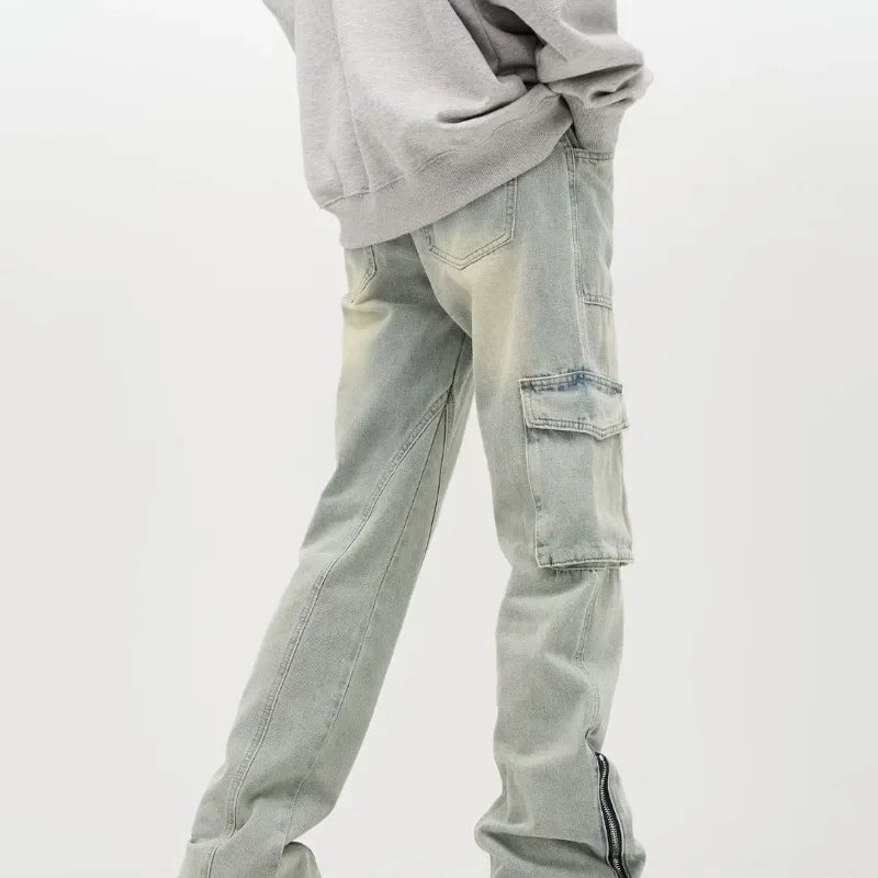 Baggy Jeans for Men | Wide Fit, Side Zippers | Urban Style | Casual 1