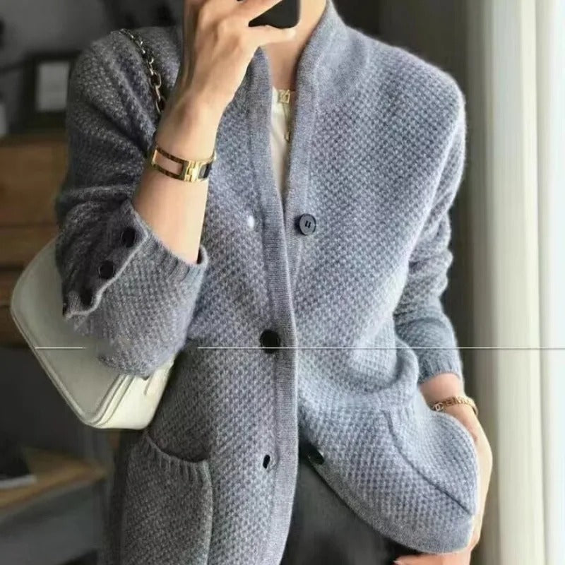 Cardigan for Women, Button Closure | Regular Fit | Gray