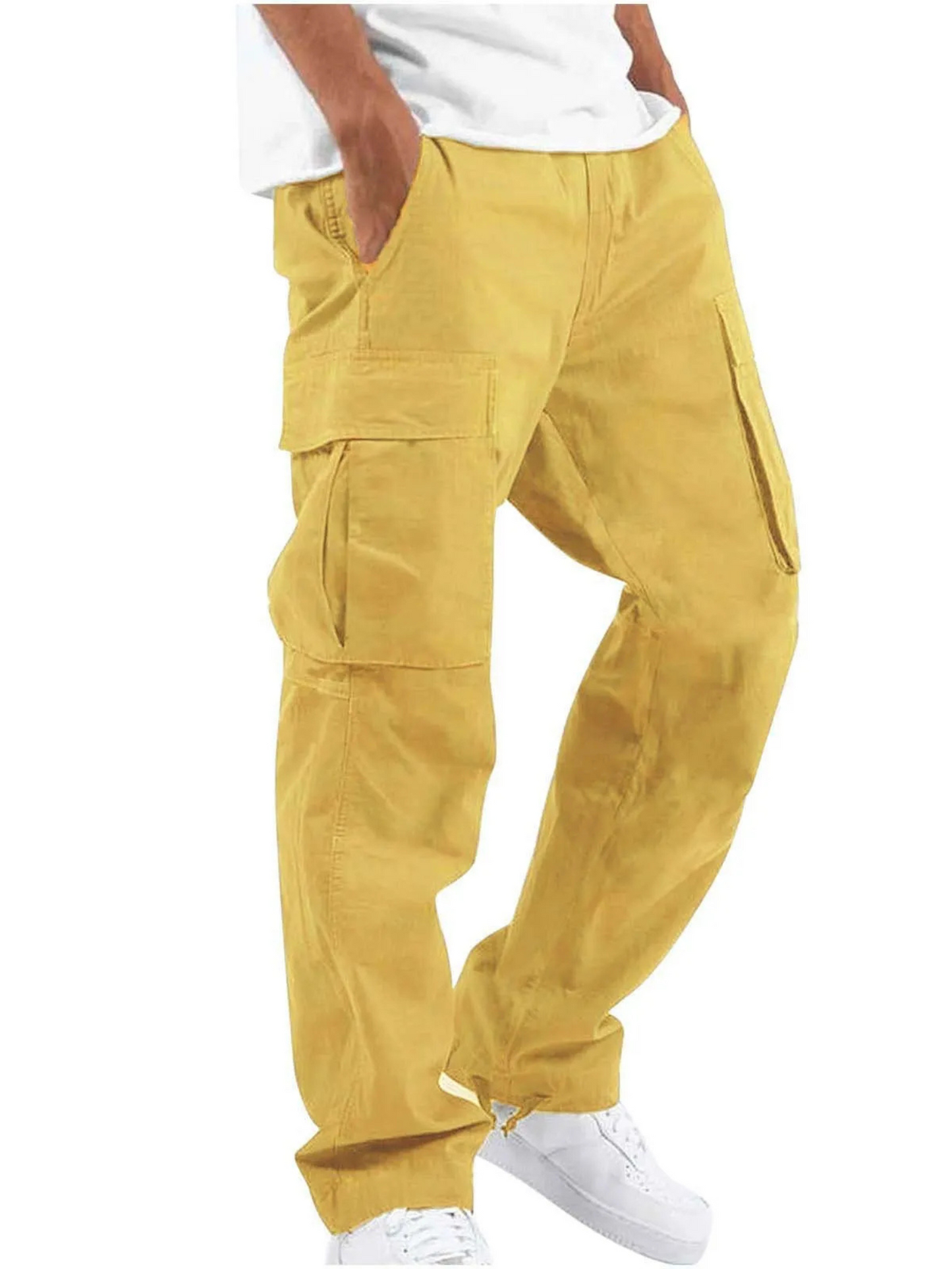 Cargo Pants for Men | Multiple Pockets | Yellow