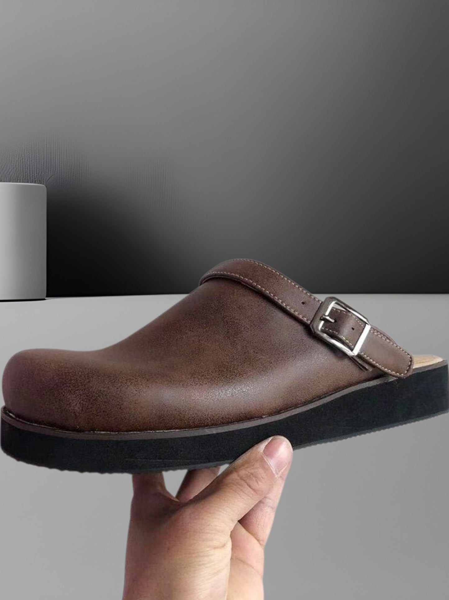 Cody | Stylish Leather Slip-On Clogs for Effortless Comfort and Everyday Elegance | Brown 2