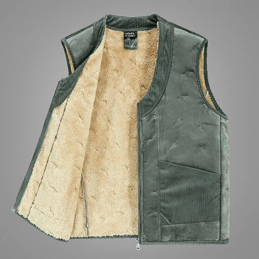 Down Vest for Men | Velvet-Touch, Relaxed Fit | Winter | Green1