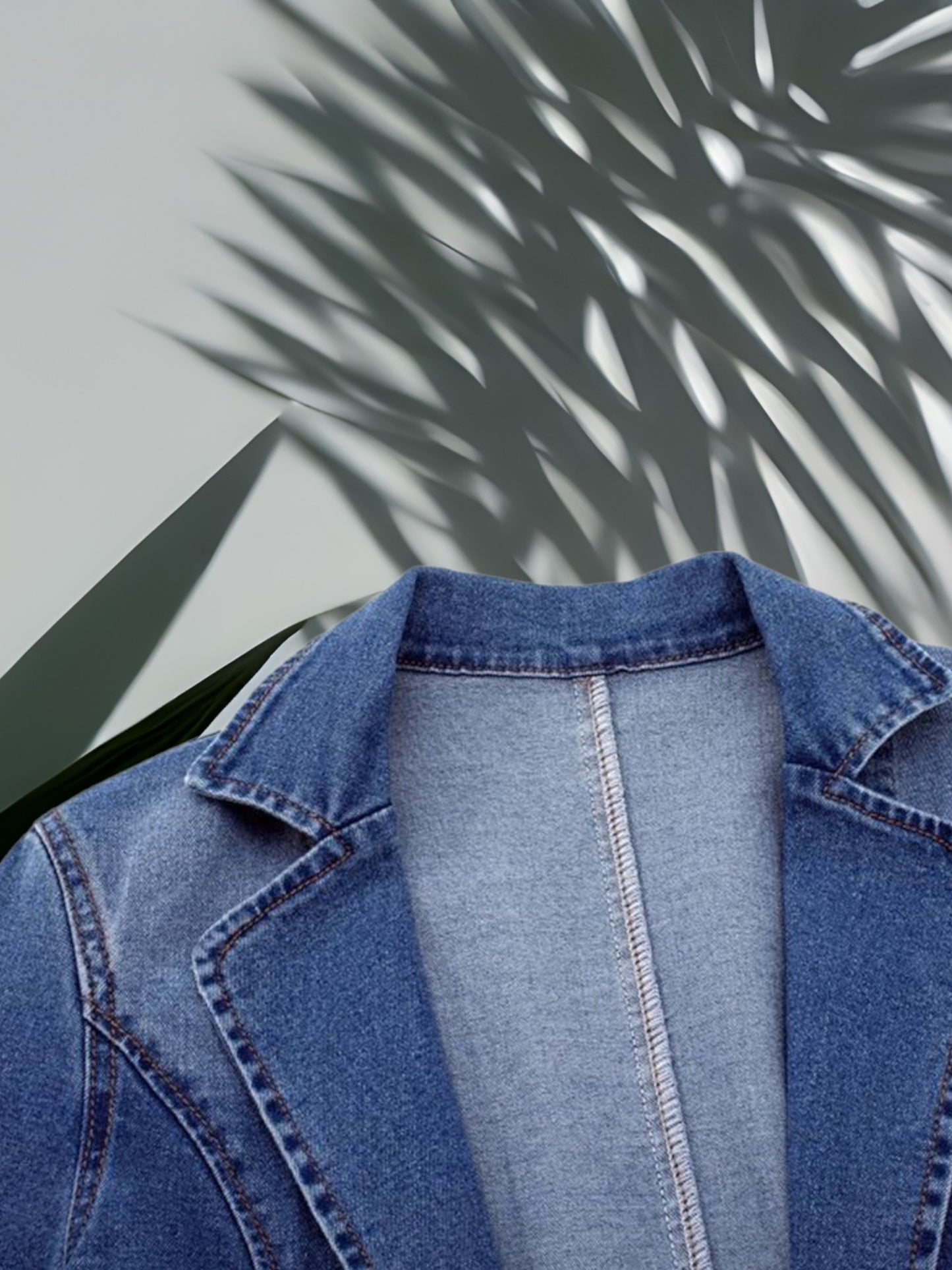 Emma | Stylish Denim Blazer with Thermal Lining and Long Sleeves | Blue 6