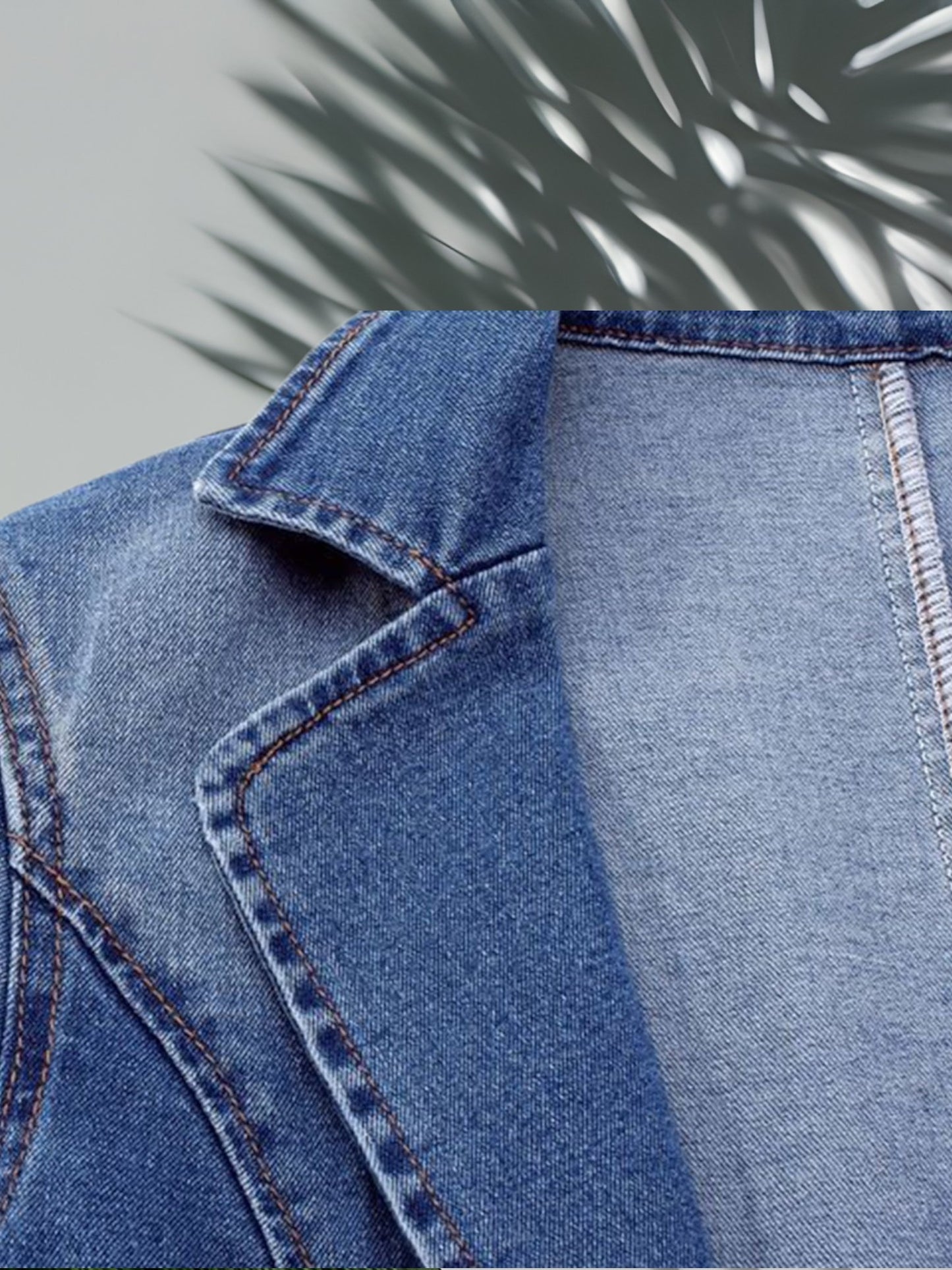 Emma | Stylish Denim Blazer with Thermal Lining and Long Sleeves | Blue 7