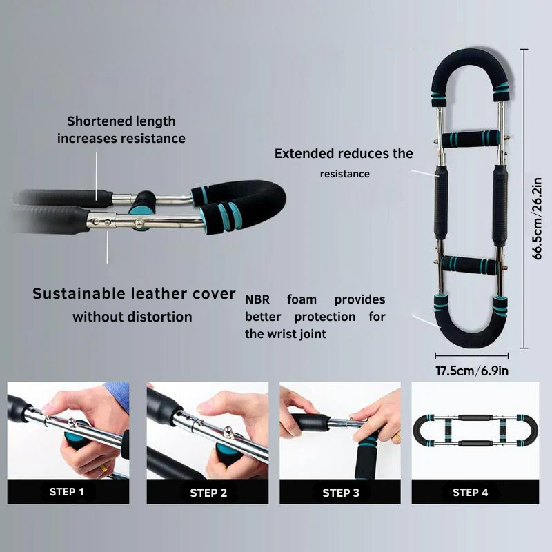 U-Shaped Arm Trainer – Adjustable Arm Exerciser for Strength & Toning