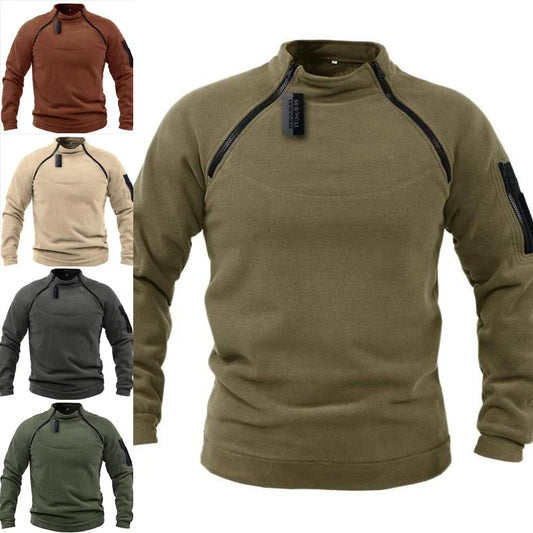 Men's Half-Zip Sweater – Warm Knit Pullover for Casual & Winter Wear