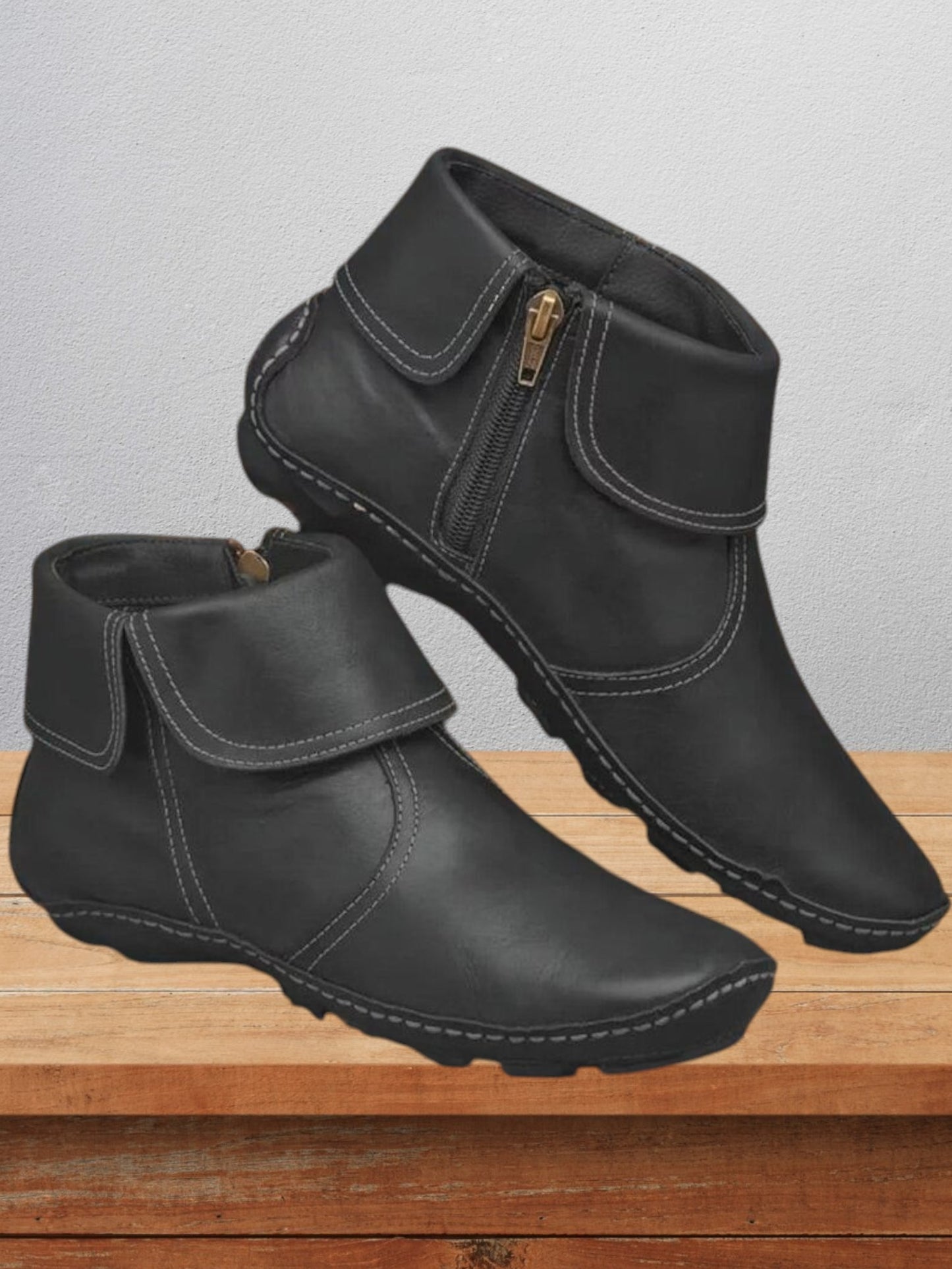 Fallon | Women's Orthopedic Waterproof Boots with 3-Arch Support for Comfort and Style | Black