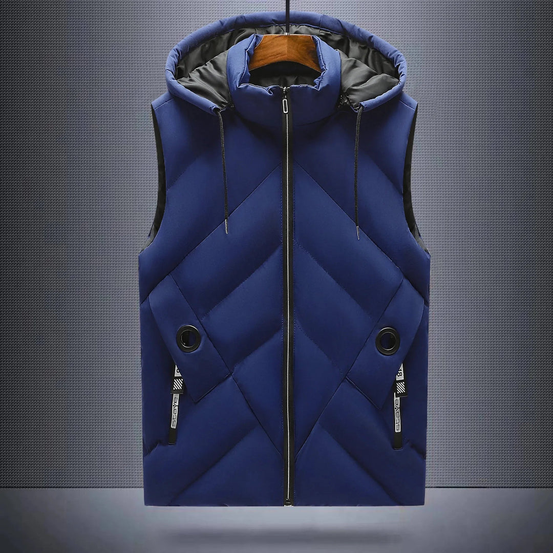 Hooded Vest for Men & Women | Hip-Length | Blue