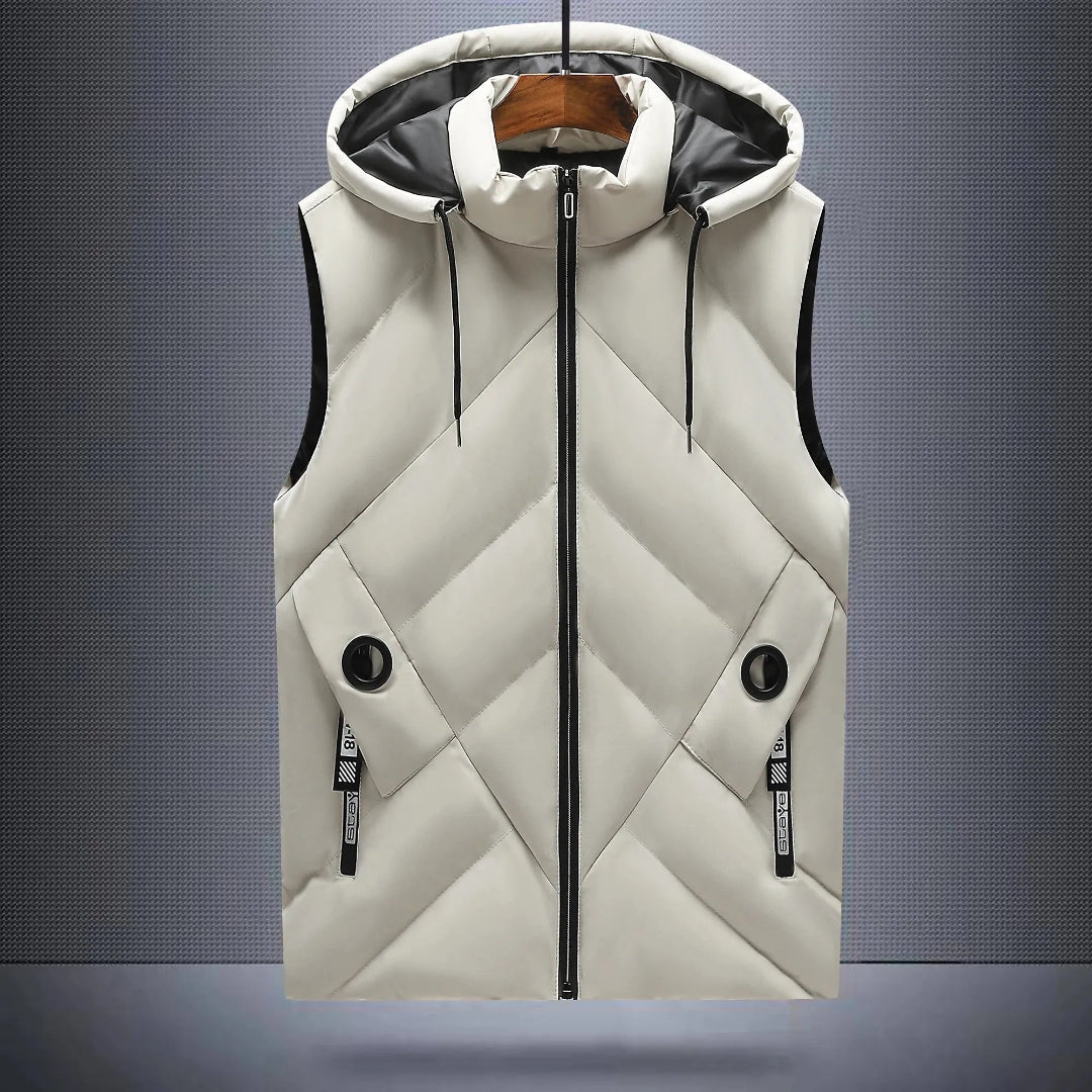 Hooded Vest for Men & Women | Hip-Length | White