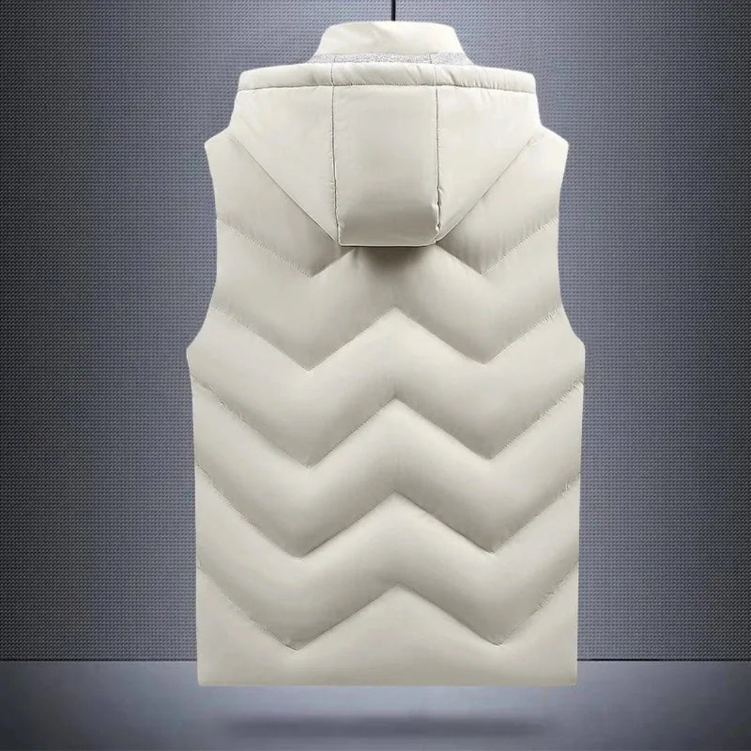Hooded Vest for Men & Women | Hip-Length | White2