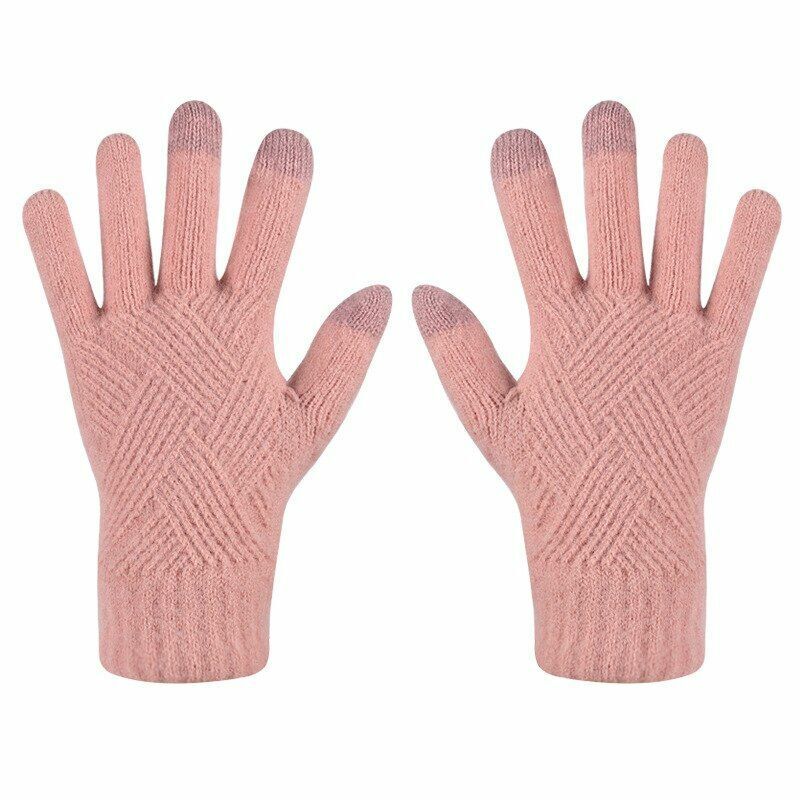 Knitted Gloves for Women | Warm and Comfortable | Pink