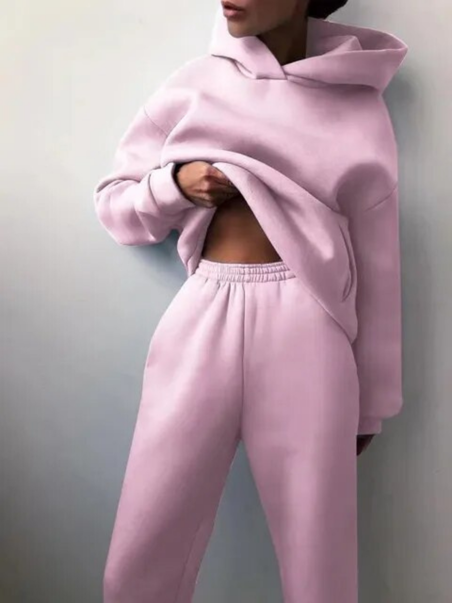 Loungewear Set | Cozy Hoodie & Jogging Pants | Pink