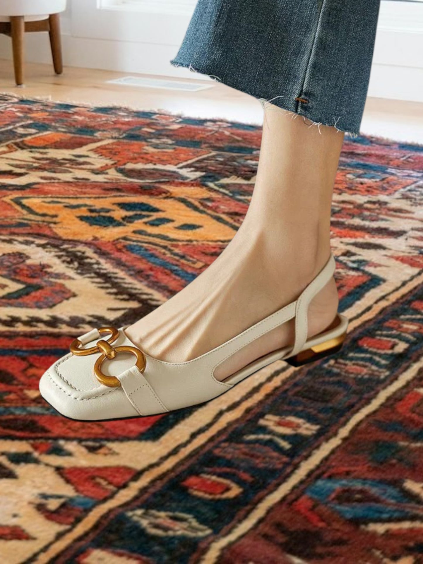 Malene | Elegant Orthopedic Sandals for Women with Adjustable Buckle and Padded Footbed | Beige