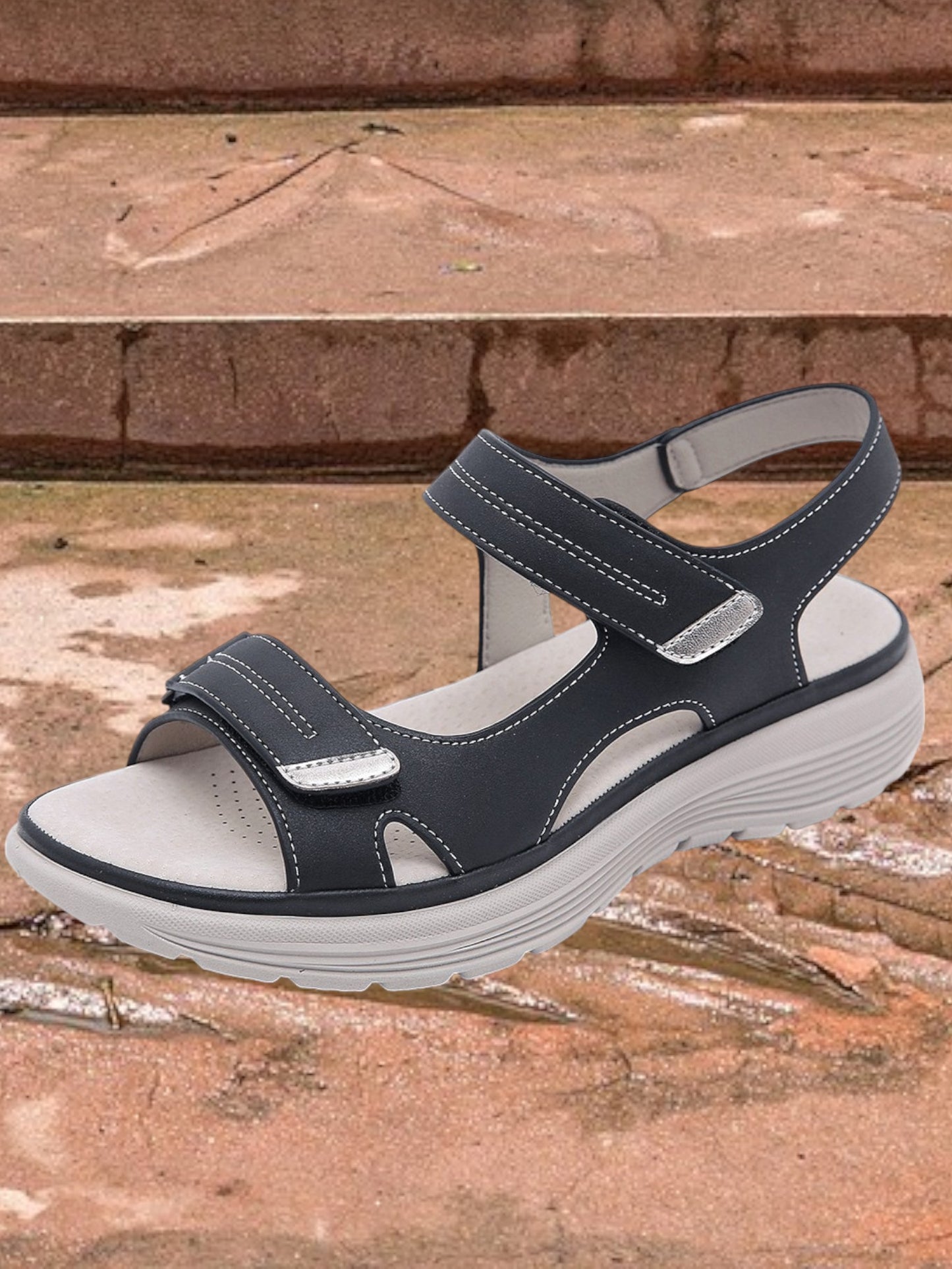 Maren | Comfortable Orthopedic Sandals for Women with Wide Toe Box and Exceptional Arch Support | Black