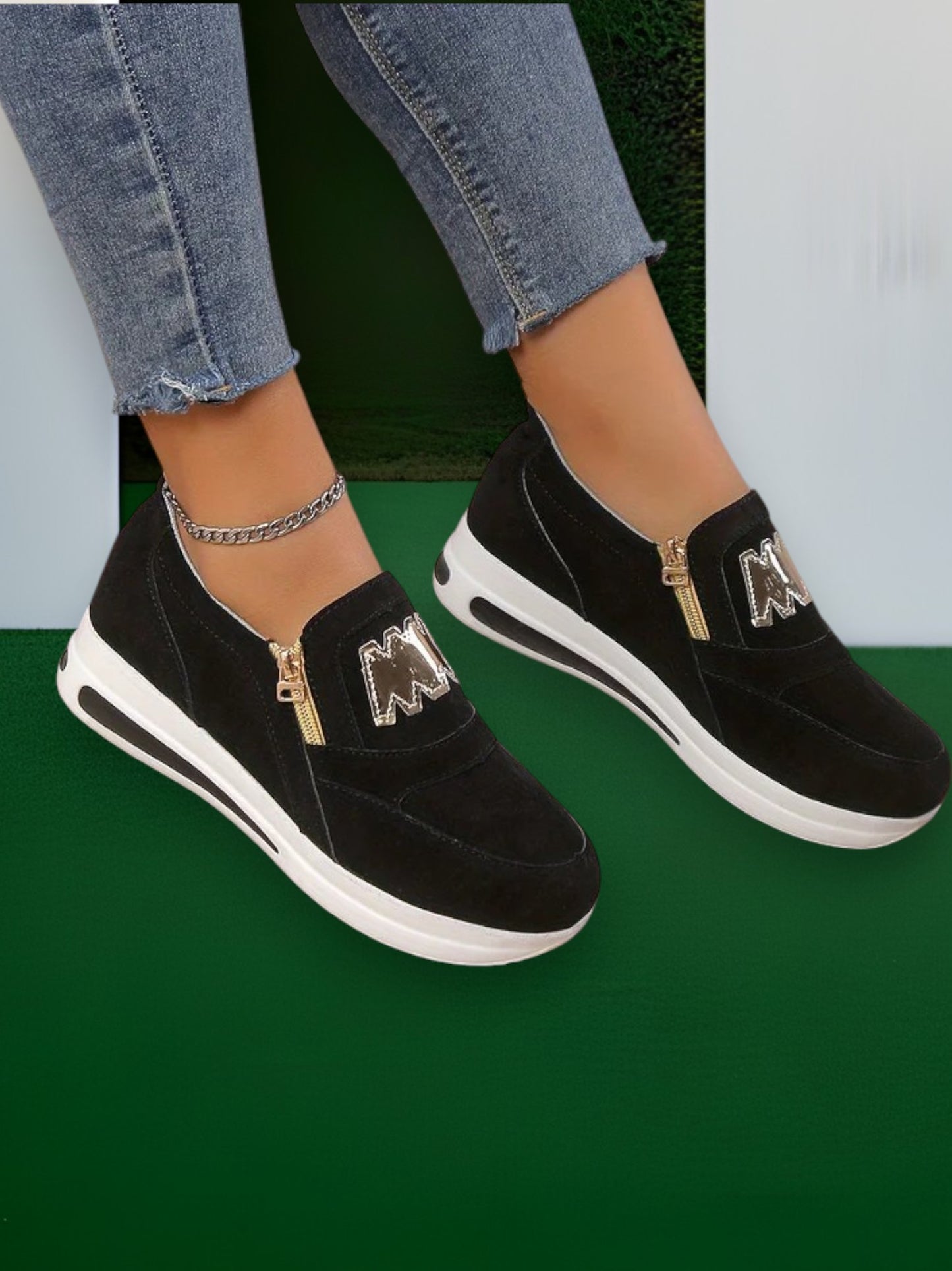 Maren | Women's Comfortable Slip-On Orthopedic Shoes with Breathable Design | Black