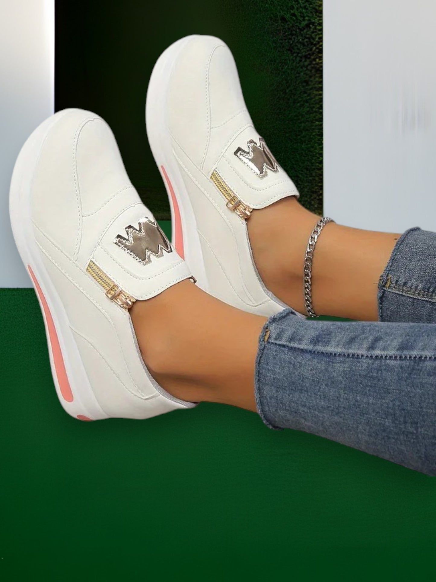 Maren | Women's Comfortable Slip-On Orthopedic Shoes with Breathable Design | White 2