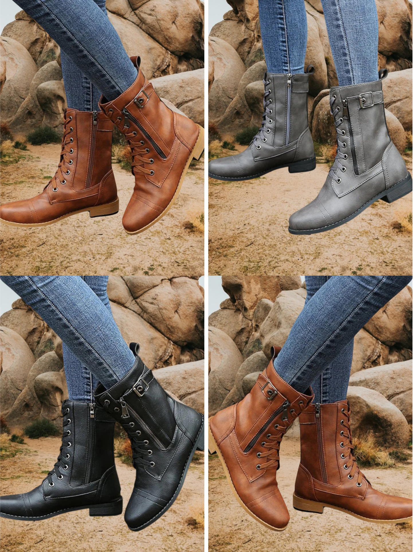 Marguerite | Women's Waterproof Orthopedic Boots with Anti-Slip Soles for All-Day Comfort | Gray 2