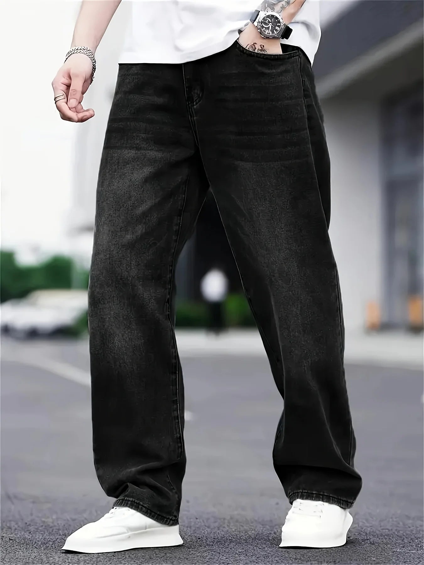 Men's Baggy Jeans | Relaxed Fit, Vintage Look | Casual 1