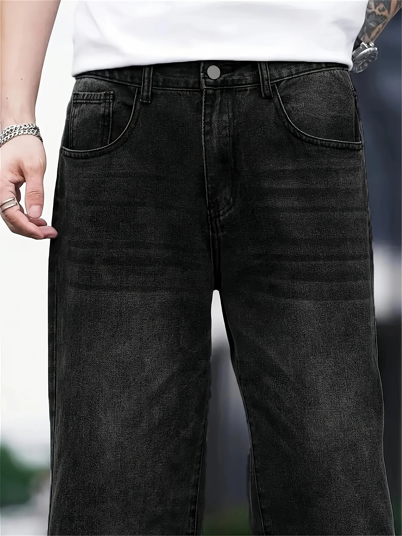 Men's Baggy Jeans | Relaxed Fit, Vintage Look | Casual 4