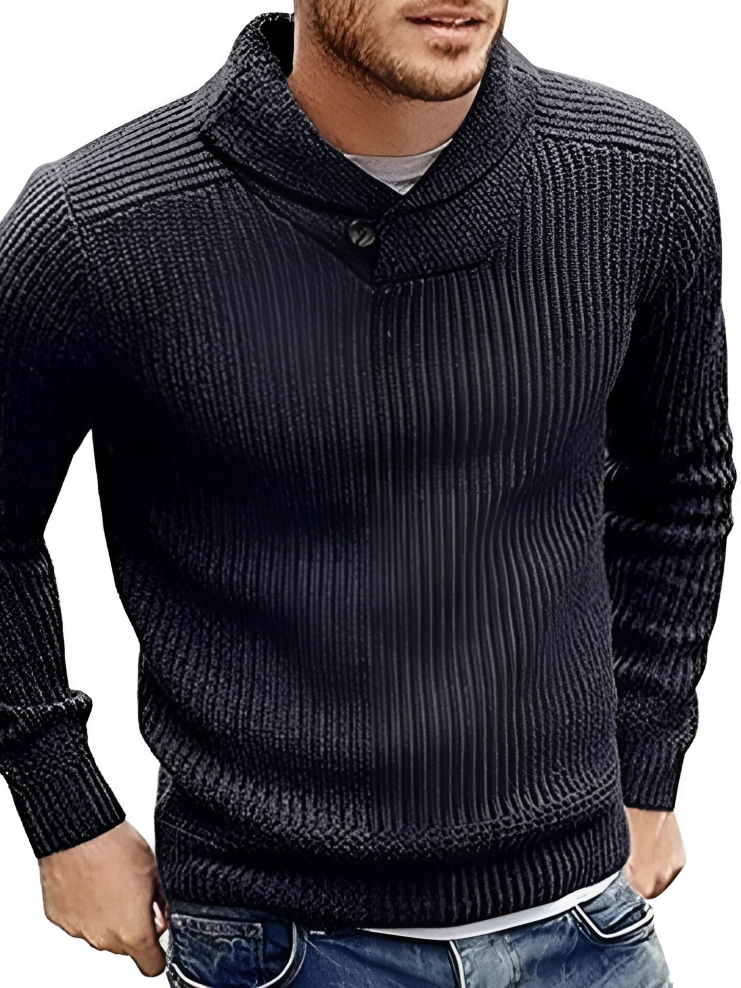 Men's Sweater, Knitted, Relaxed Fit | Winter 1
