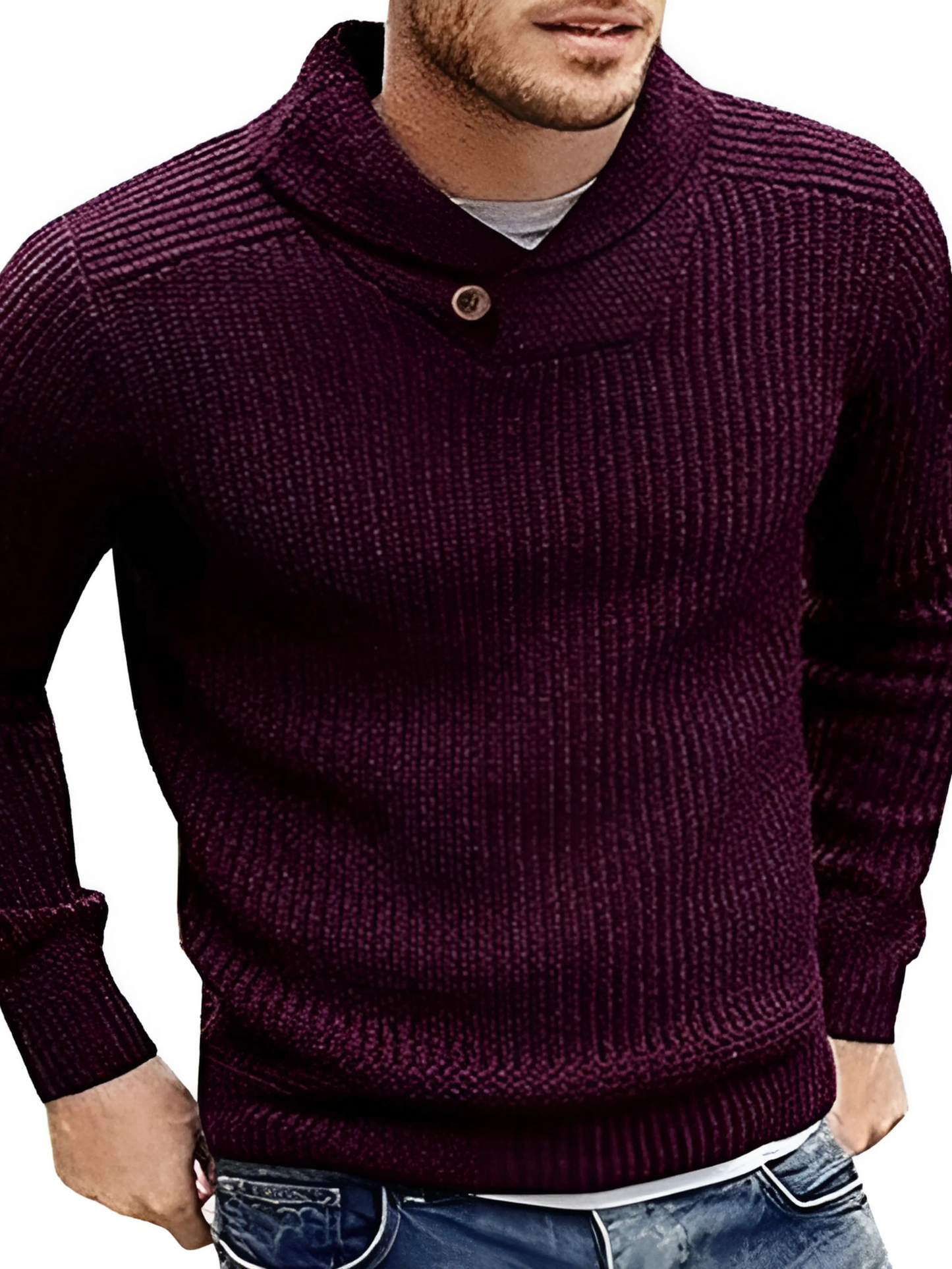 Men's Sweater, Knitted, Relaxed Fit | Winter 3