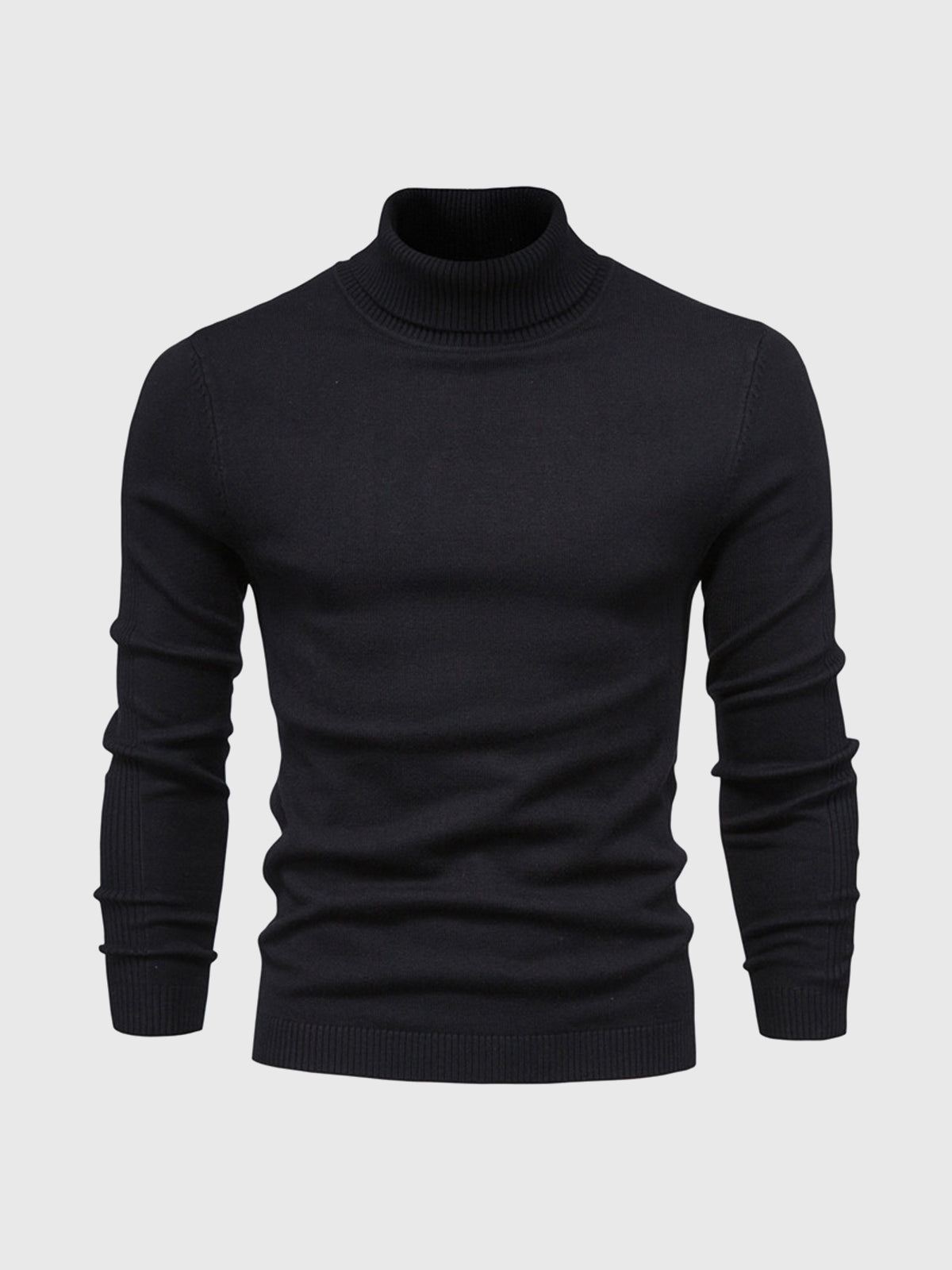 Men's Turtleneck Sweater | Regular Fit | Black