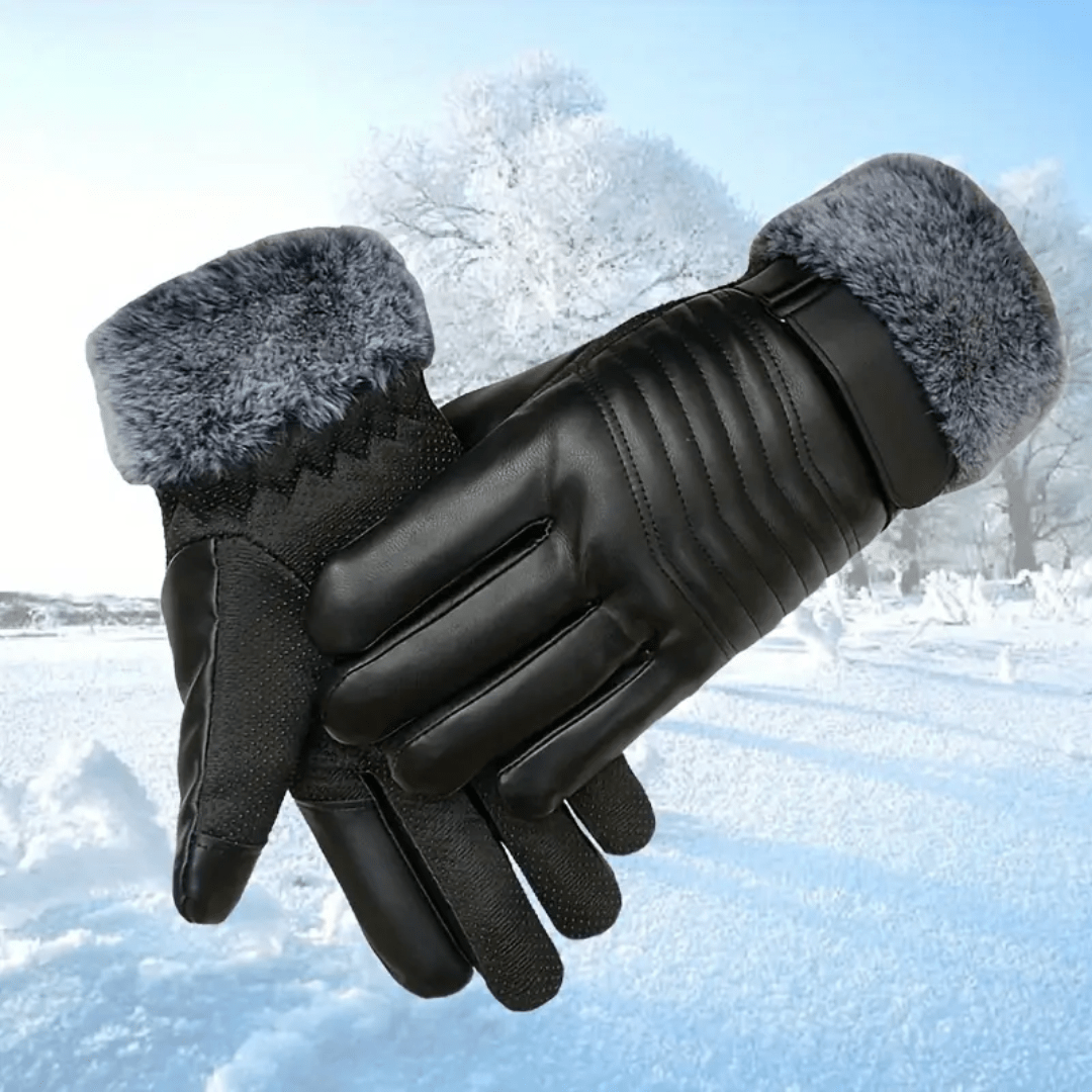Men's Winter Gloves | Touchscreen-Compatible | Warm | Black4