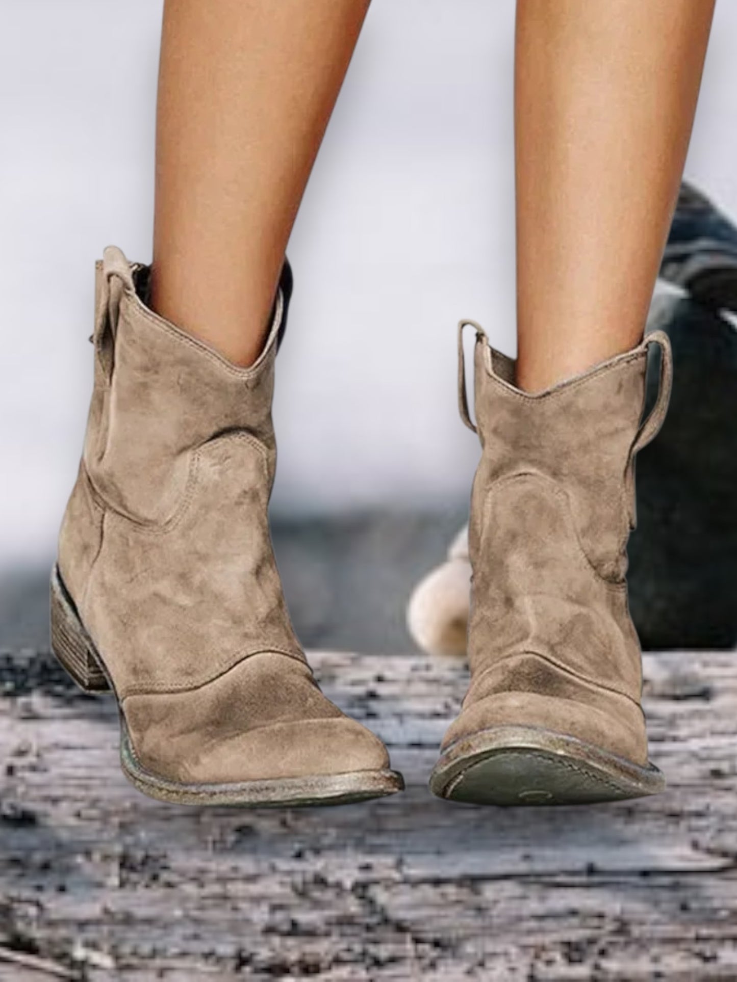 Mia | Vintage Ankle Boots for Women in Durable Leather with Comfortable Footbed | Brown