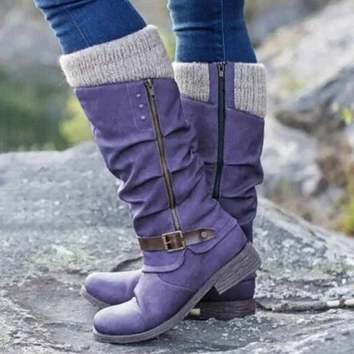Orthopaedic Boots for Women | Ankle-Length Comfort | Purple